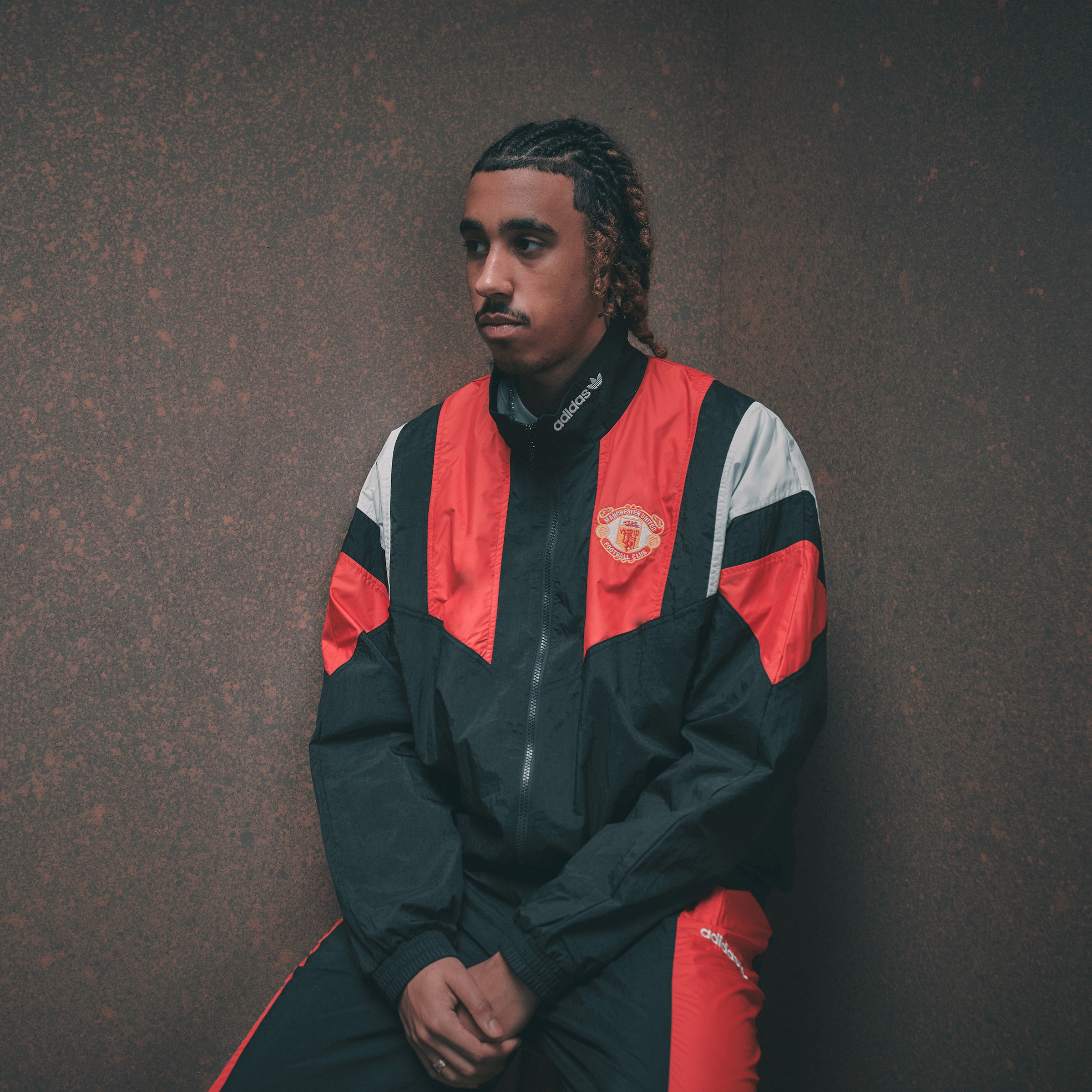Manchester United x adidas EQT Track Top Black