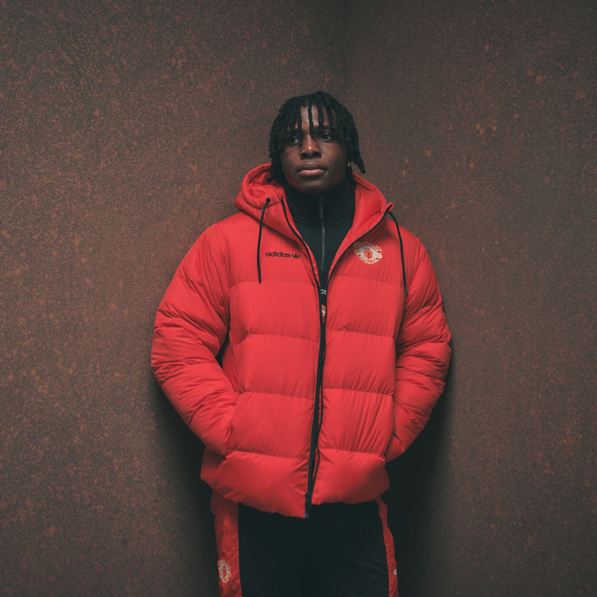 Manchester United x adidas EQT Down Jacket Red