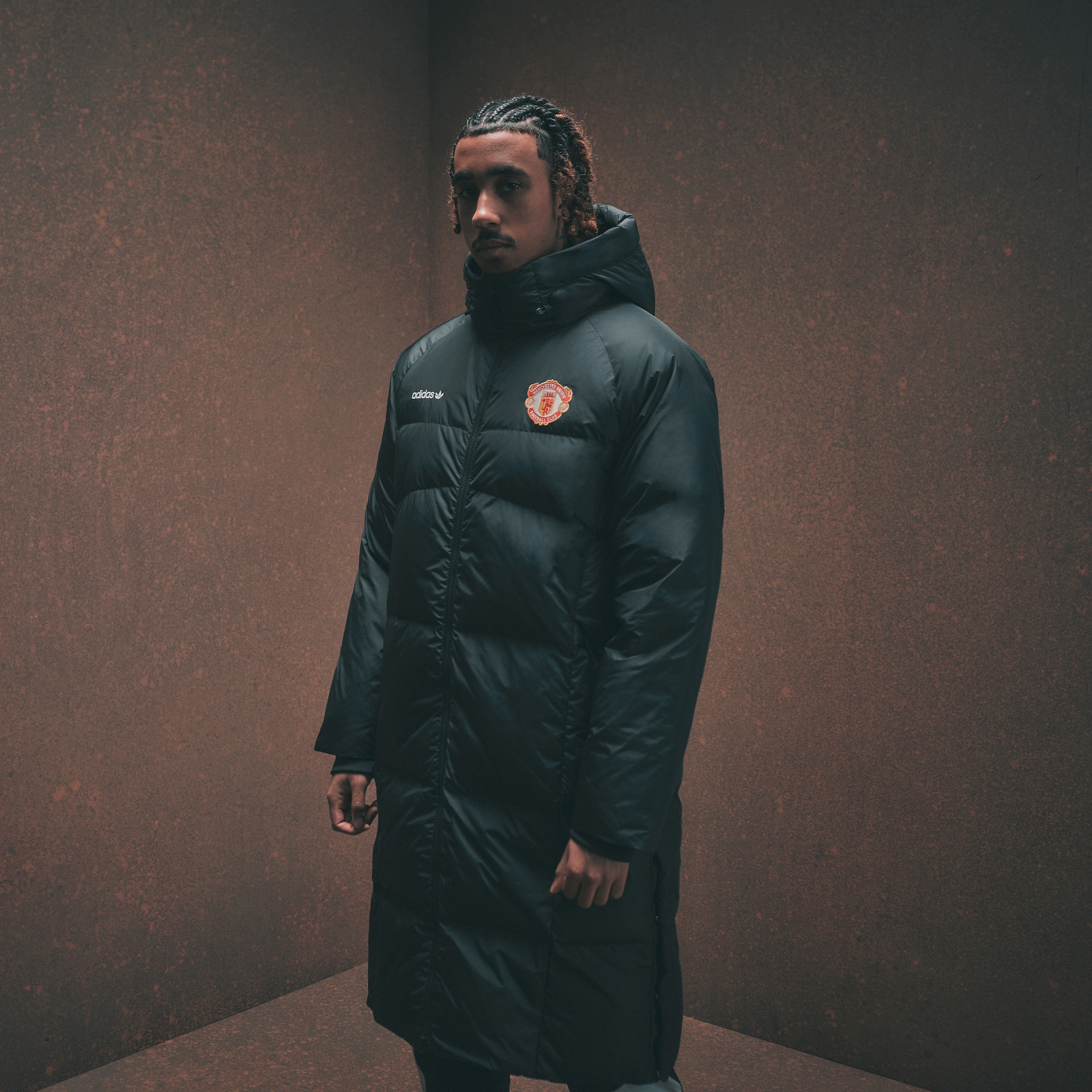 Manchester United x adidas EQT Down Jacket Black