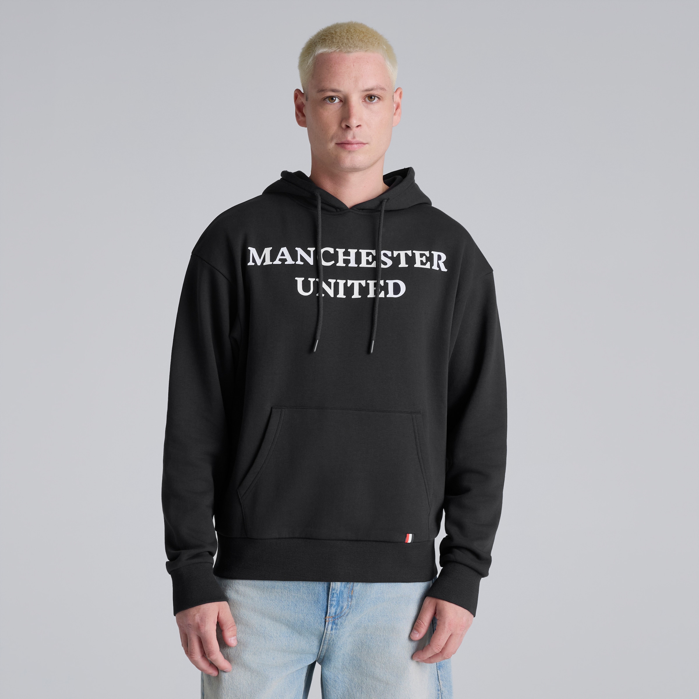 Manchester United Club Colours Hoodie Black