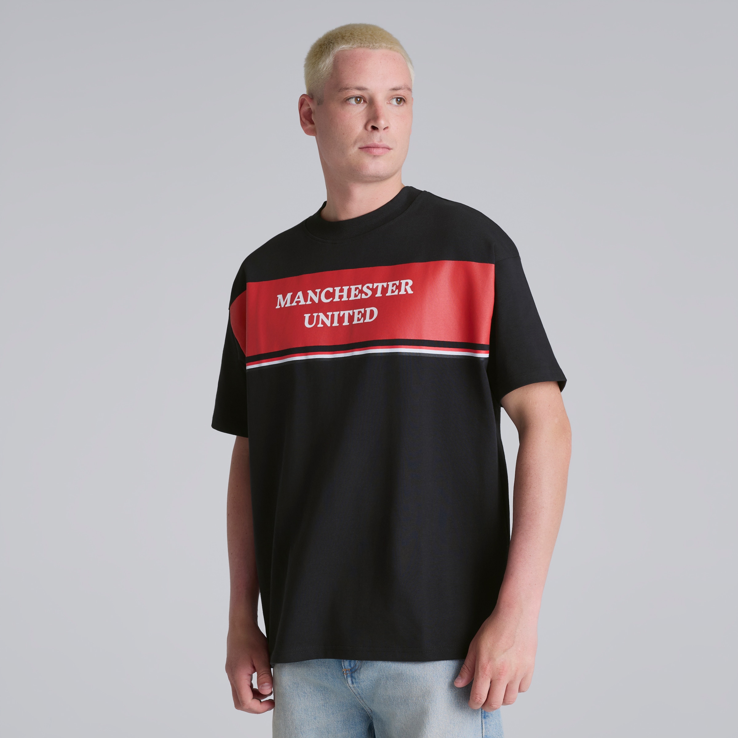 Manchester United Club Colours T-Shirt Black
