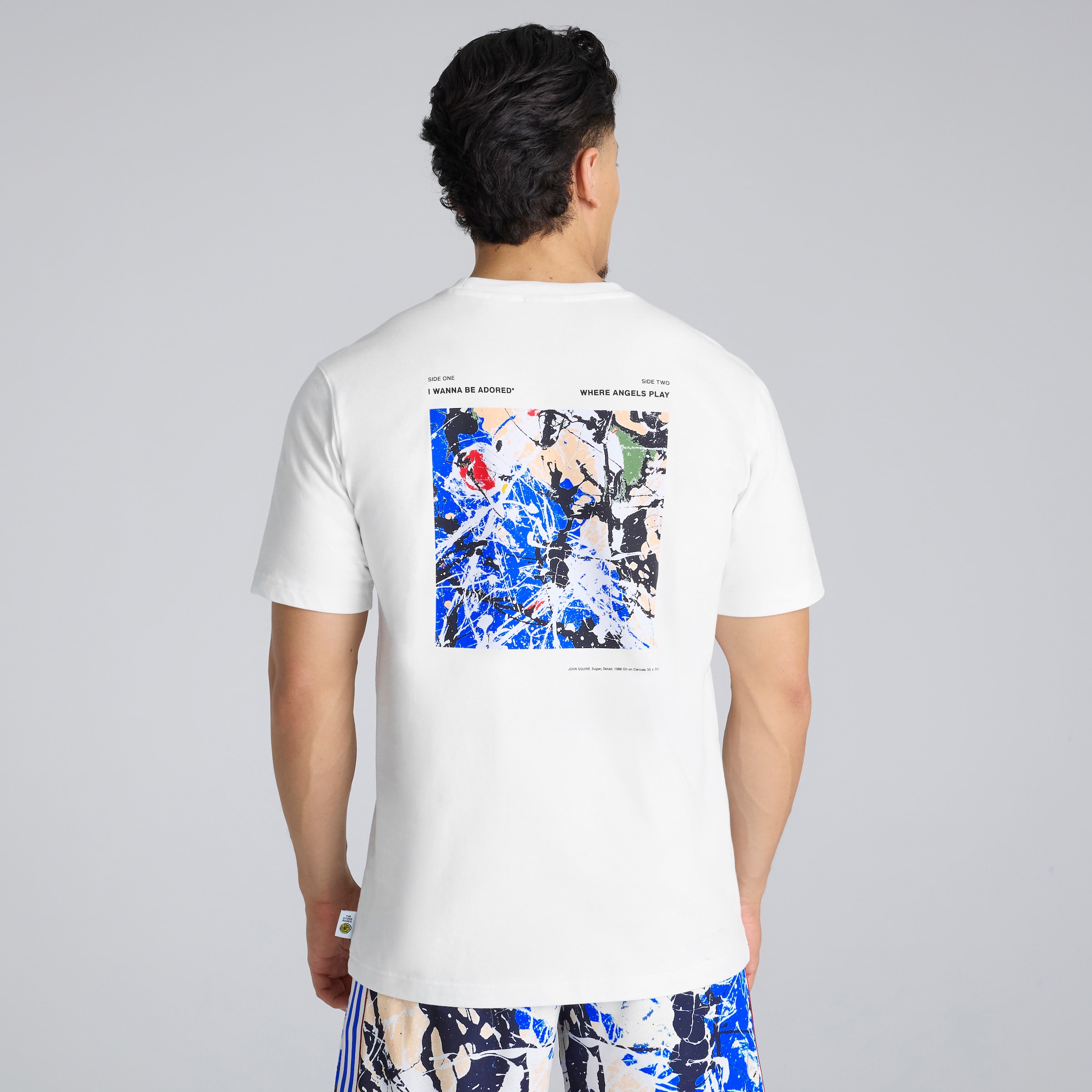 Manchester United x adidas Stone Roses T-Shirt White