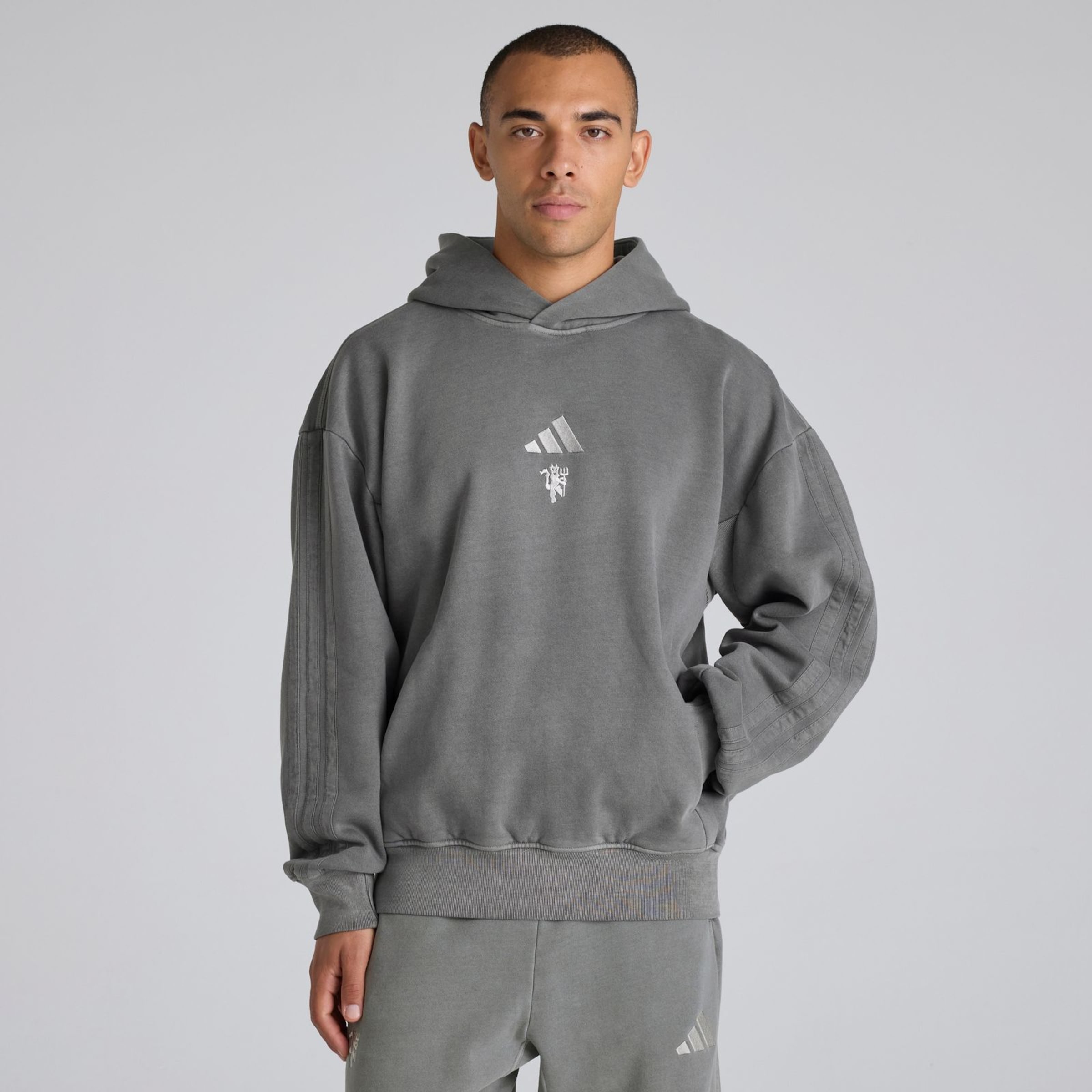 Manchester United x adidas ALL SZN Hoodie Washed Black