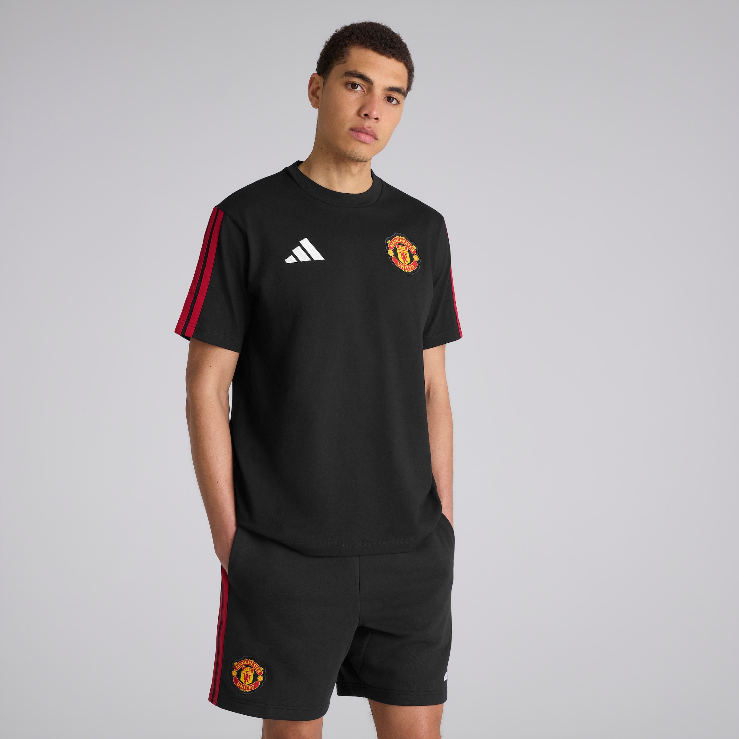 Manchester United x adidas DNA T-Shirt Black