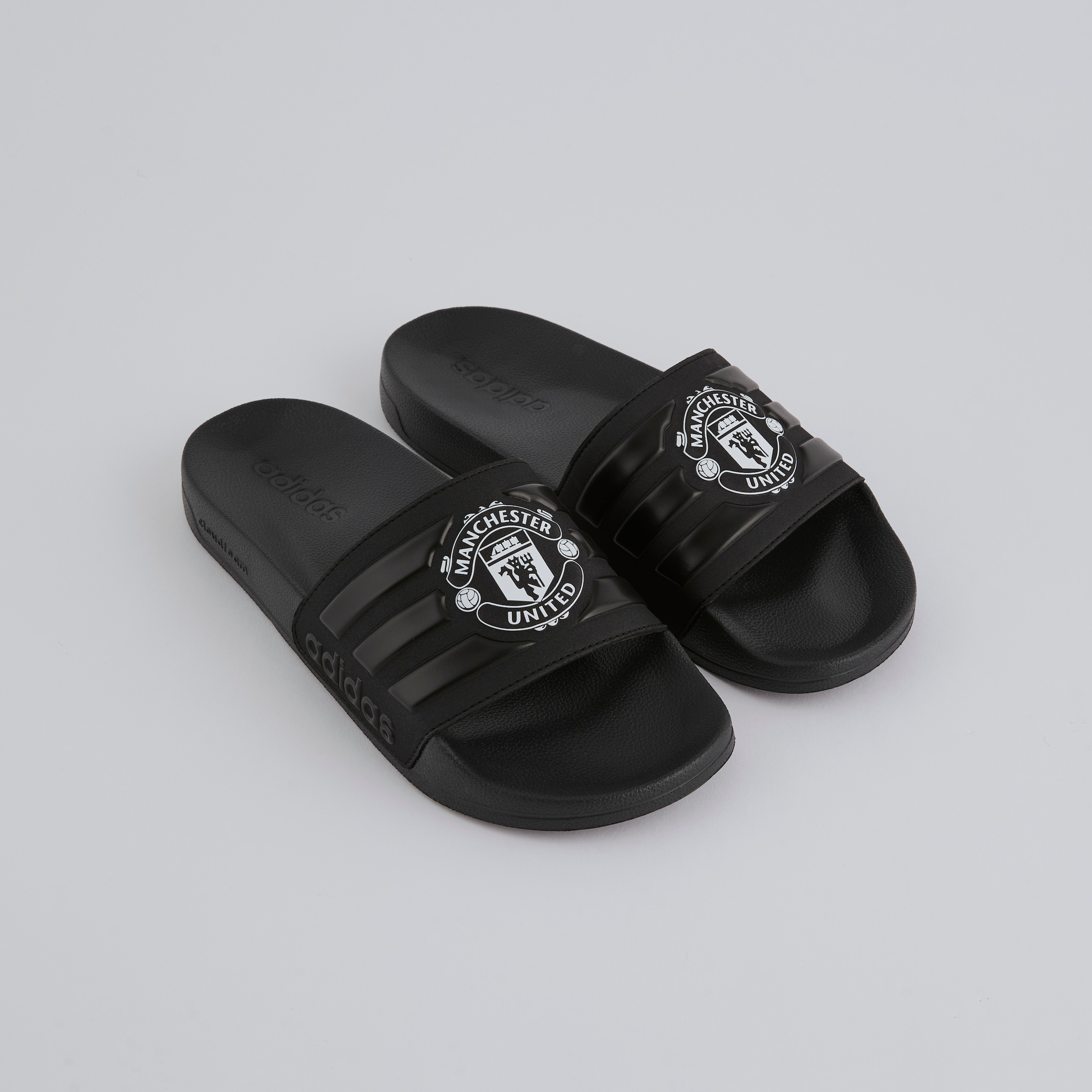Manchester United x adidas Adilette Sliders Black
