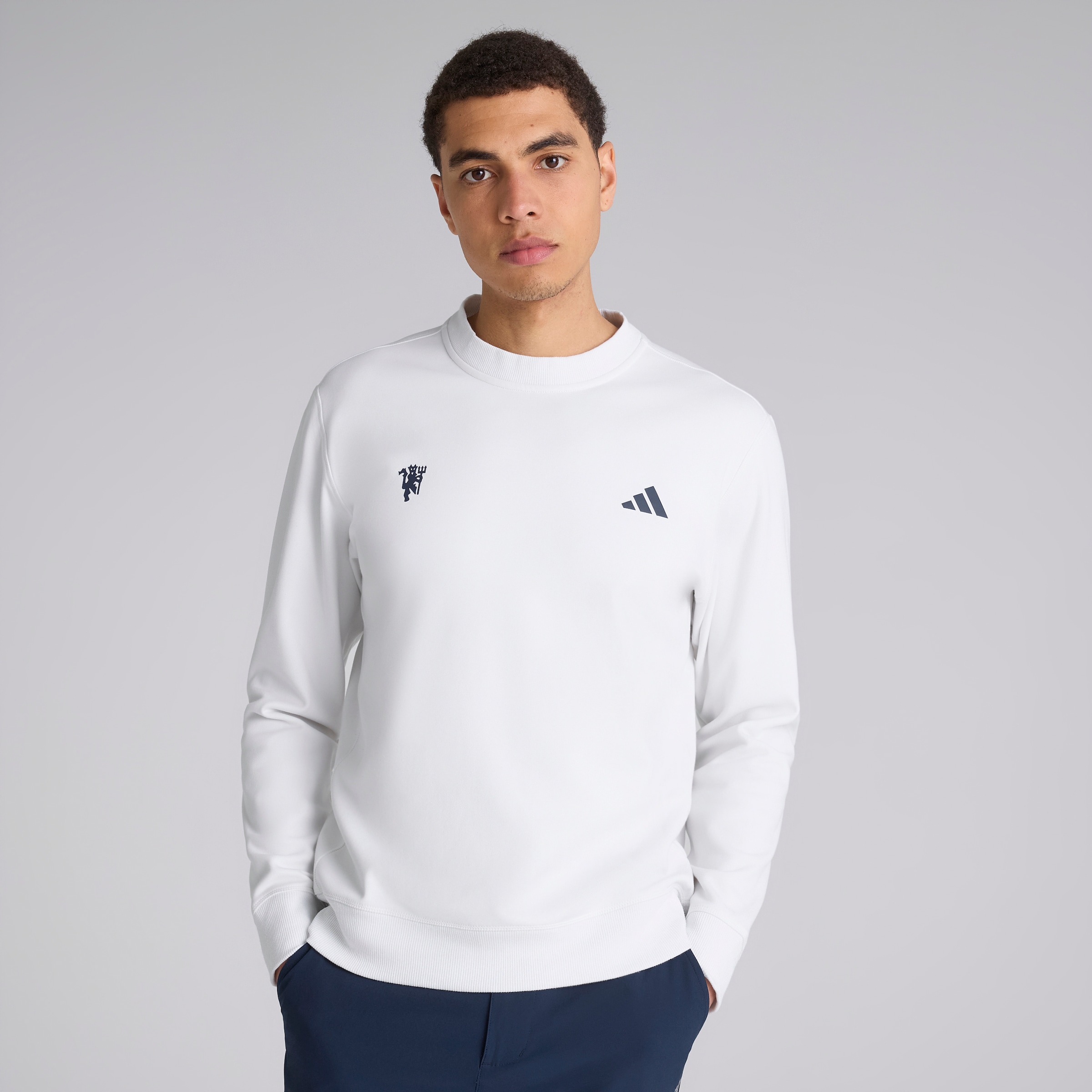 Manchester United x adidas Golf Ultimate365 Sweatshirt White