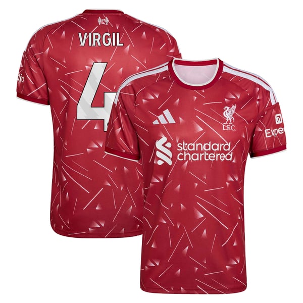 Virgil van Dijk Liverpool adidas 2026/27 Home Replica Jersey - Red