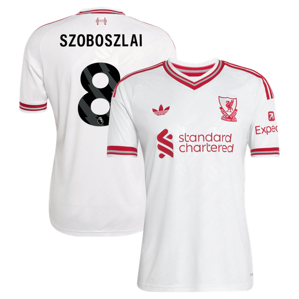 Dominik Szoboszlai Liverpool adidas 2026/27 Away Replica Jersey - White