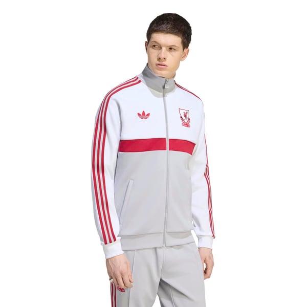 Liverpool adidas Originals Icon Full-Zip Track Jacket - White/Gray