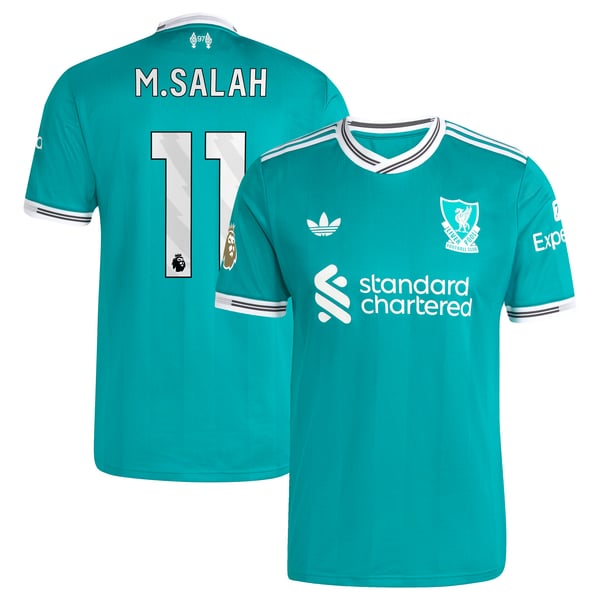 Mohamed Salah Liverpool adidas 2025/26 Third Authentic Player Jersey - Green