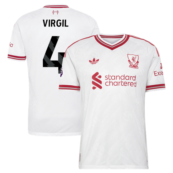 Virgil van Dijk Liverpool adidas 2026/27 Away On-Field Authentic Jersey - White