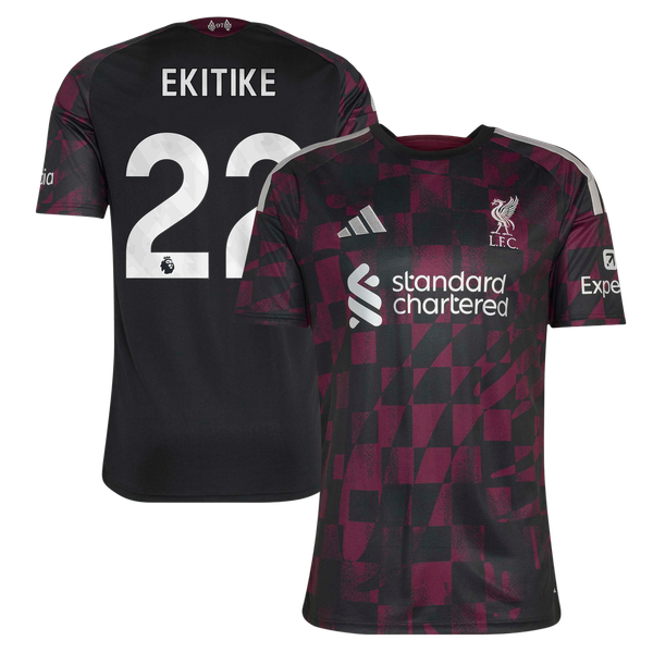 Hugo Ekitike Liverpool adidas 2026/27 Third Replica Jersey - Black