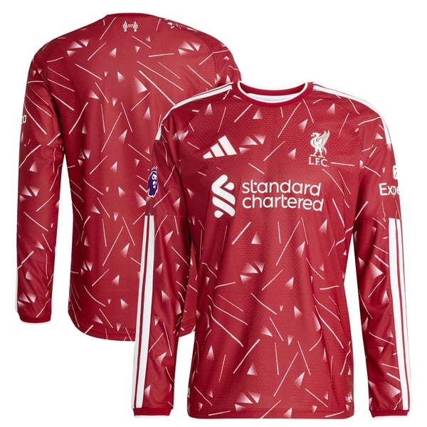 Liverpool adidas 2026/27 Home On-Field Authentic Long Sleeve Jersey - Red