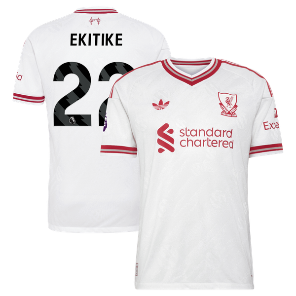 Hugo Ekitike Liverpool adidas 2026/27 Away On-Field Authentic Jersey - White