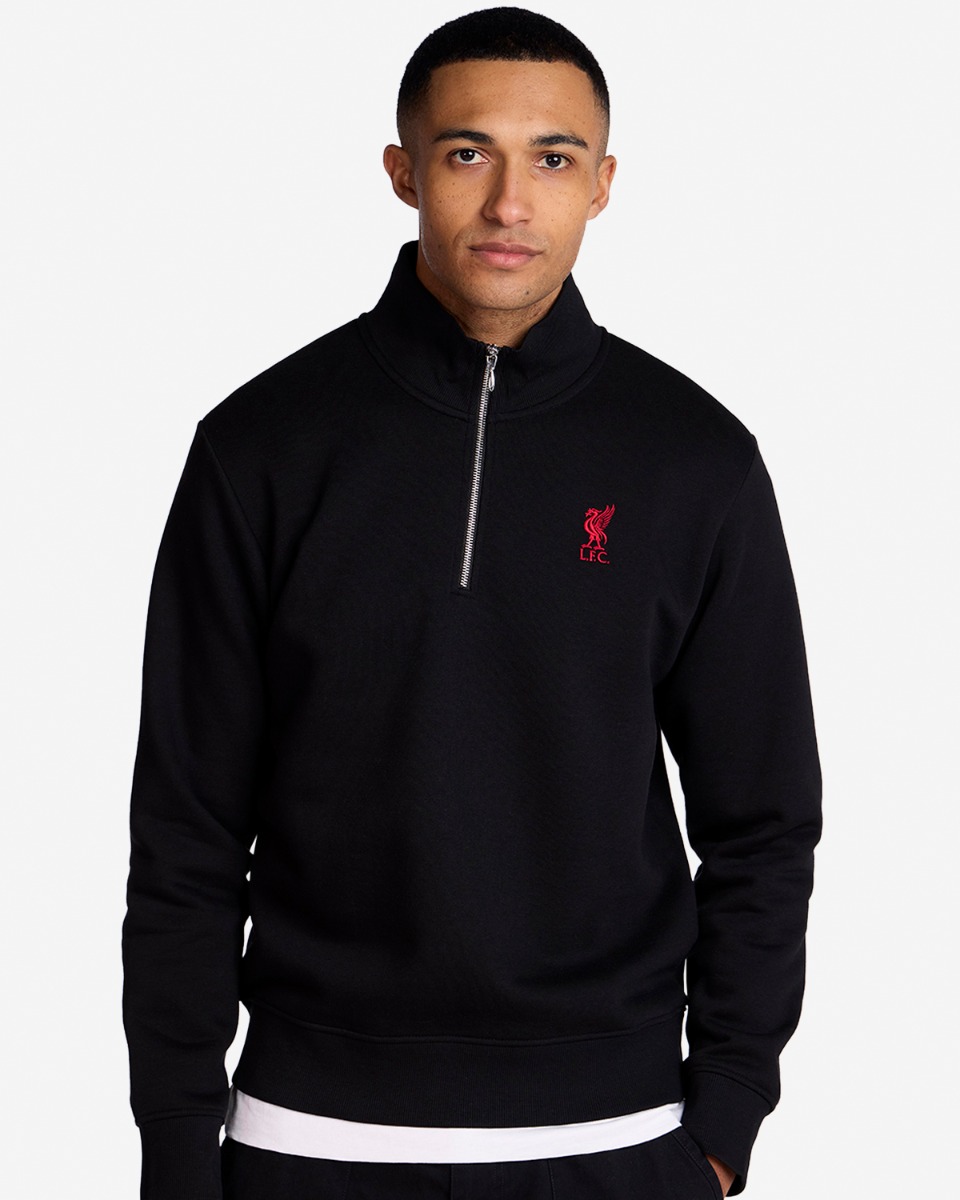 LFC Mens Quarter Zip Sweatshirt Black