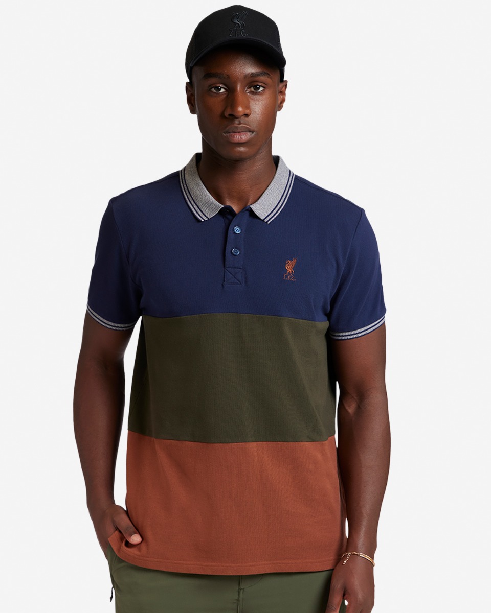 LFC Mens Colour Block Polo