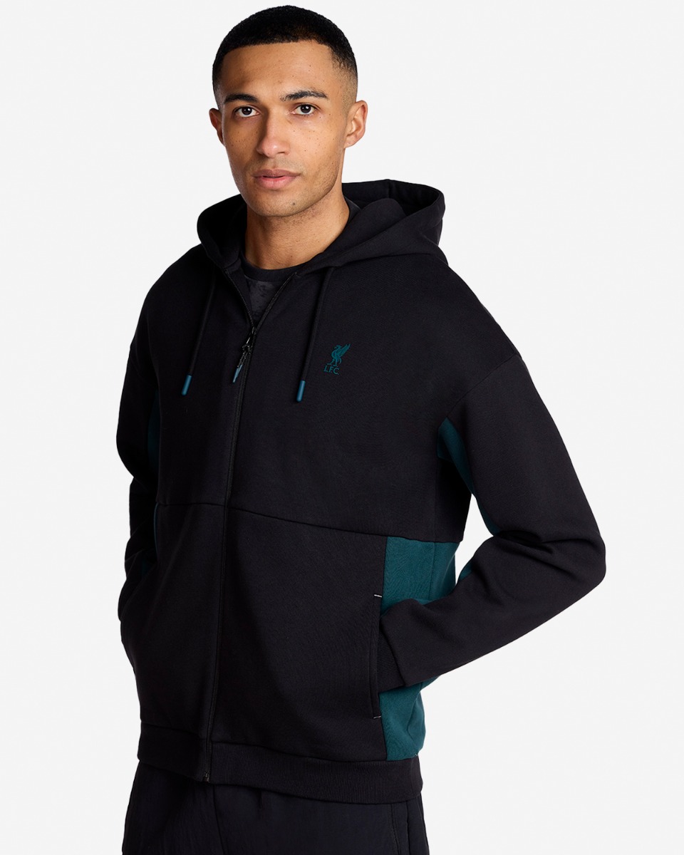 LFC Mens Zip Through Hoodie Black
