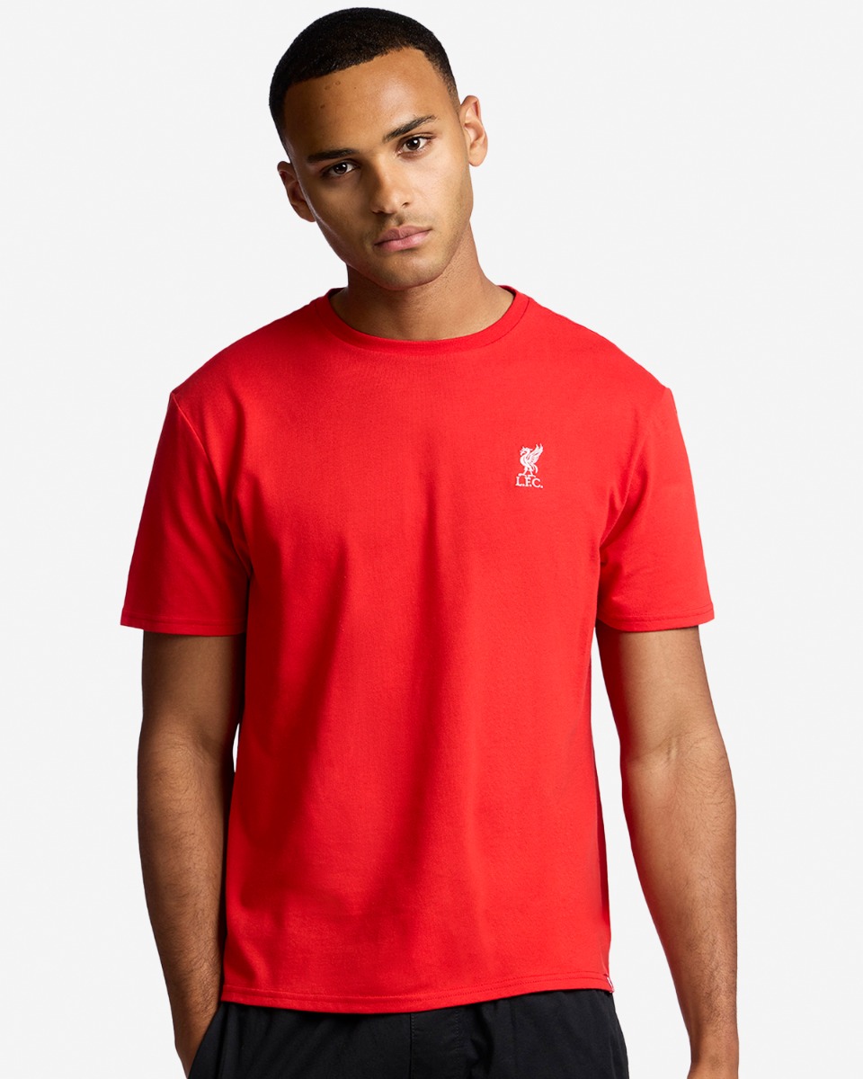 LFC Mens Liverbird Embroidered Tee Red