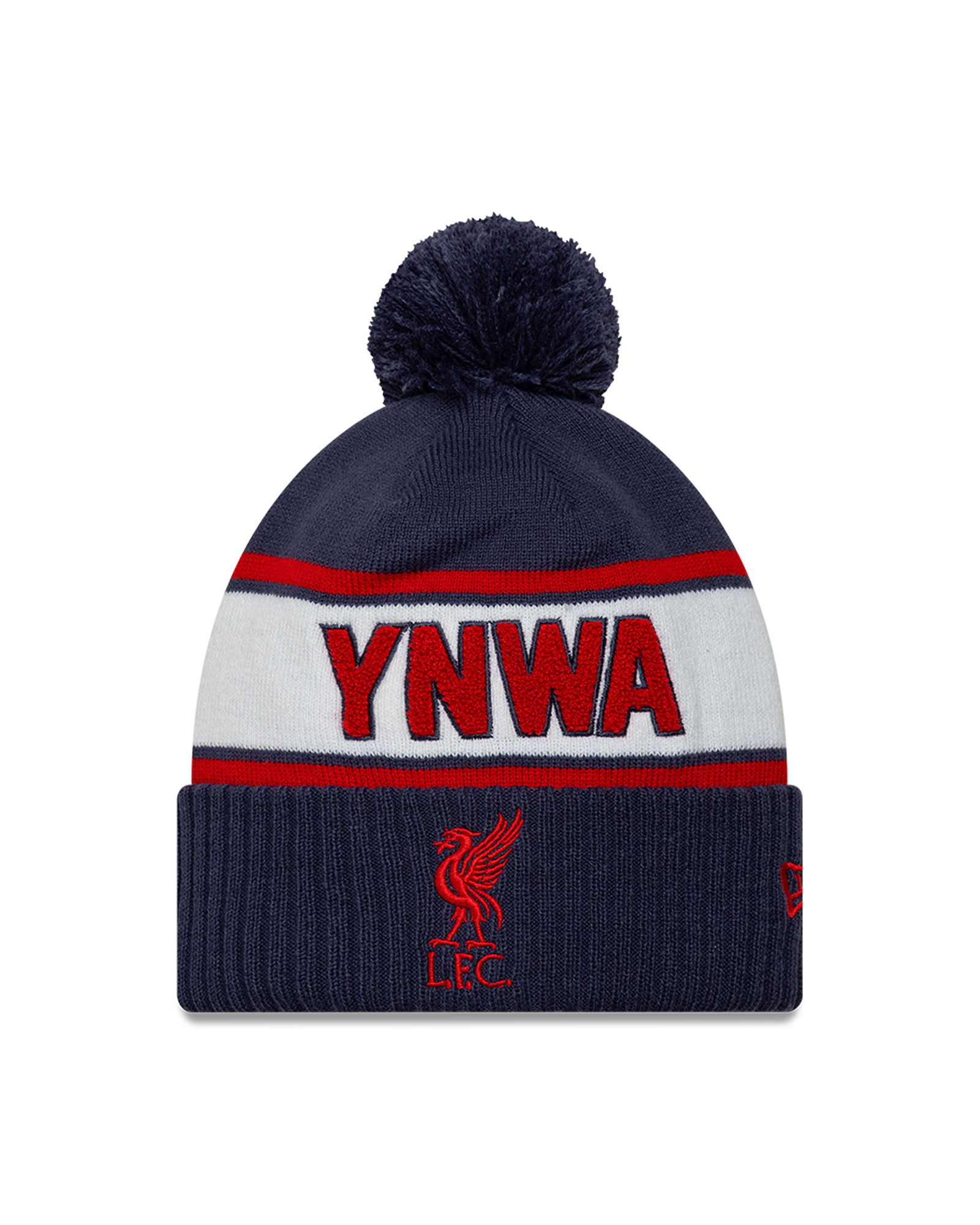 LFC New Era Adults Cuff Pom YNWA Beanie Navy
