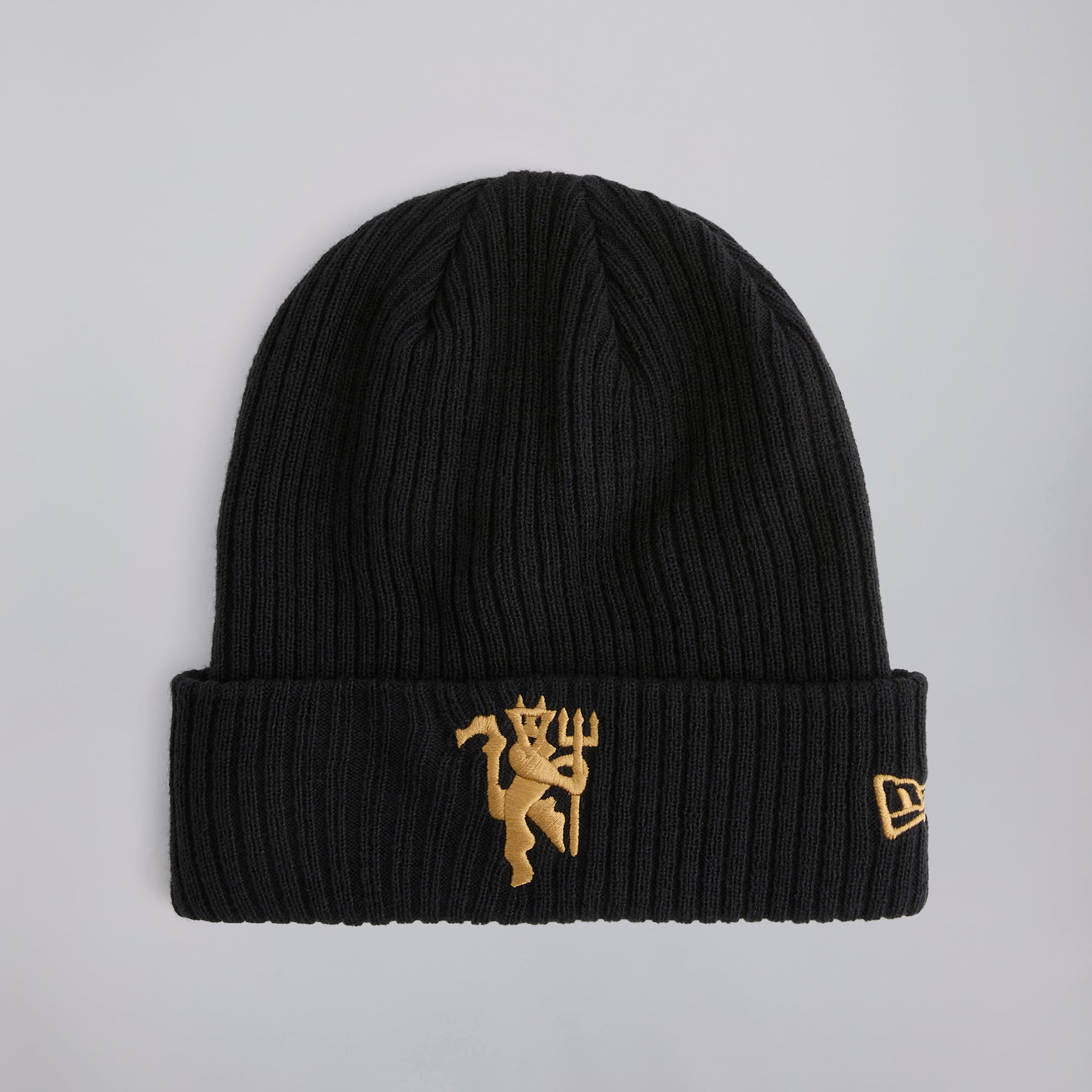 Manchester United x New Era Gold Devil Beanie Navy