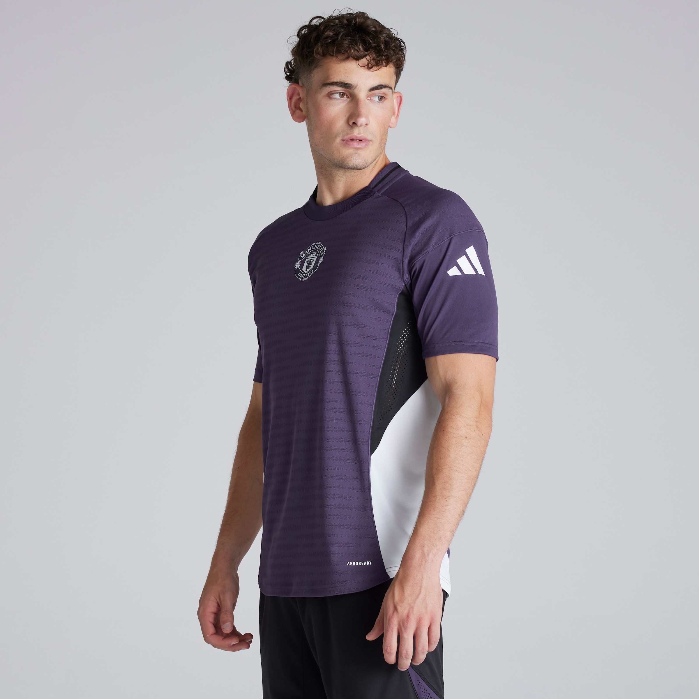 Manchester United Tiro 25 Pro Training Jersey Purple