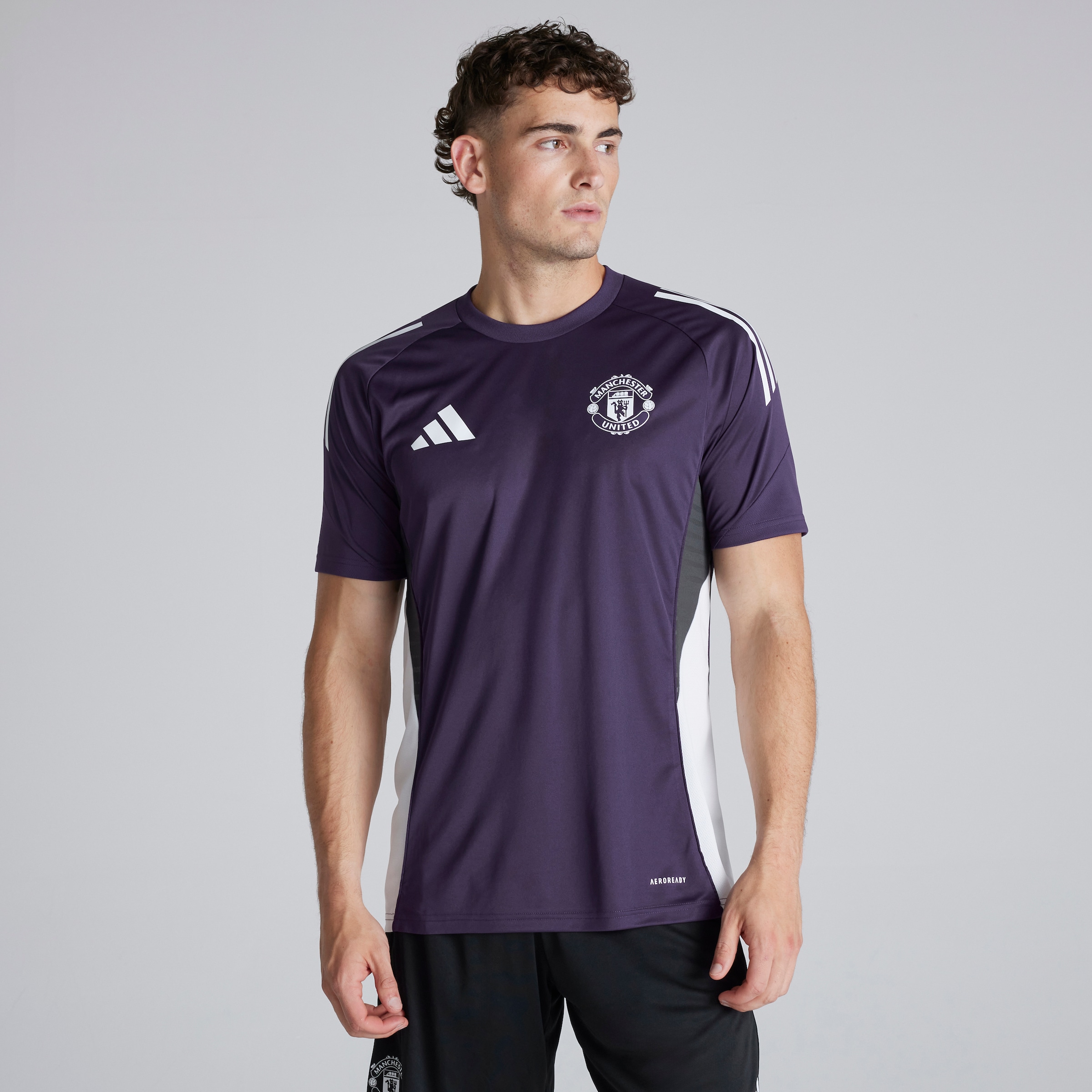 Manchester United Tiro 25 Competition Training Jersey Purple