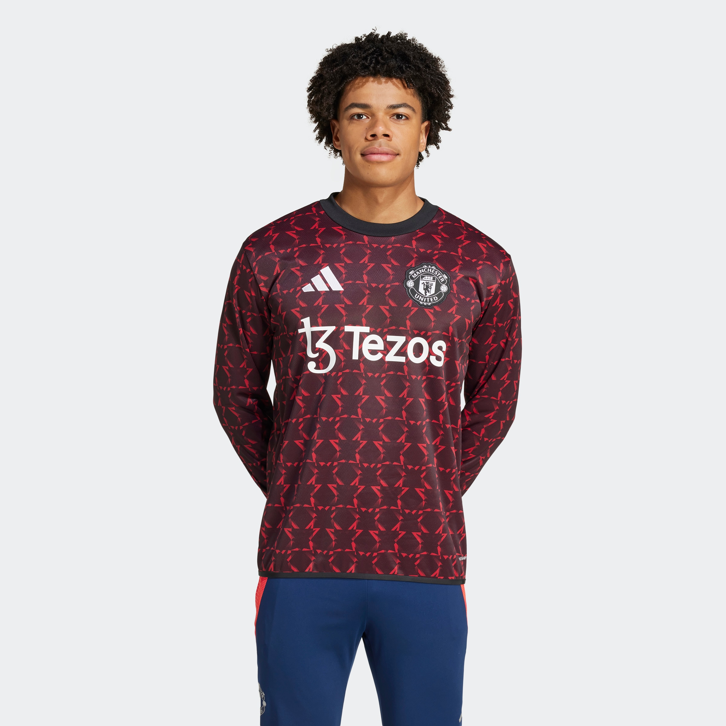 Manchester United Pre-Match Warm Top Black