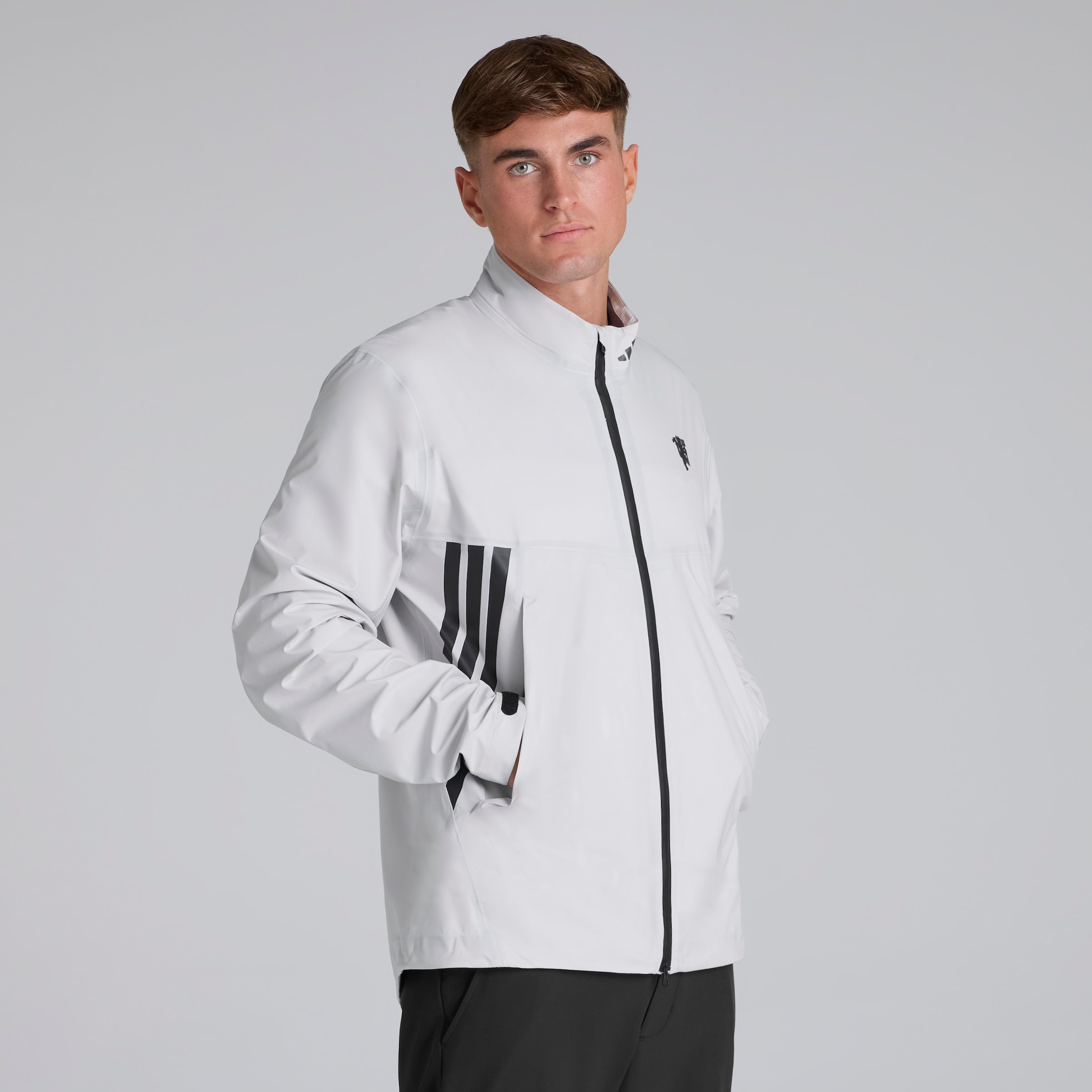 Manchester United x adidas Golf Ultimate365 Tour CLIMAPROOF+ Jacket Grey