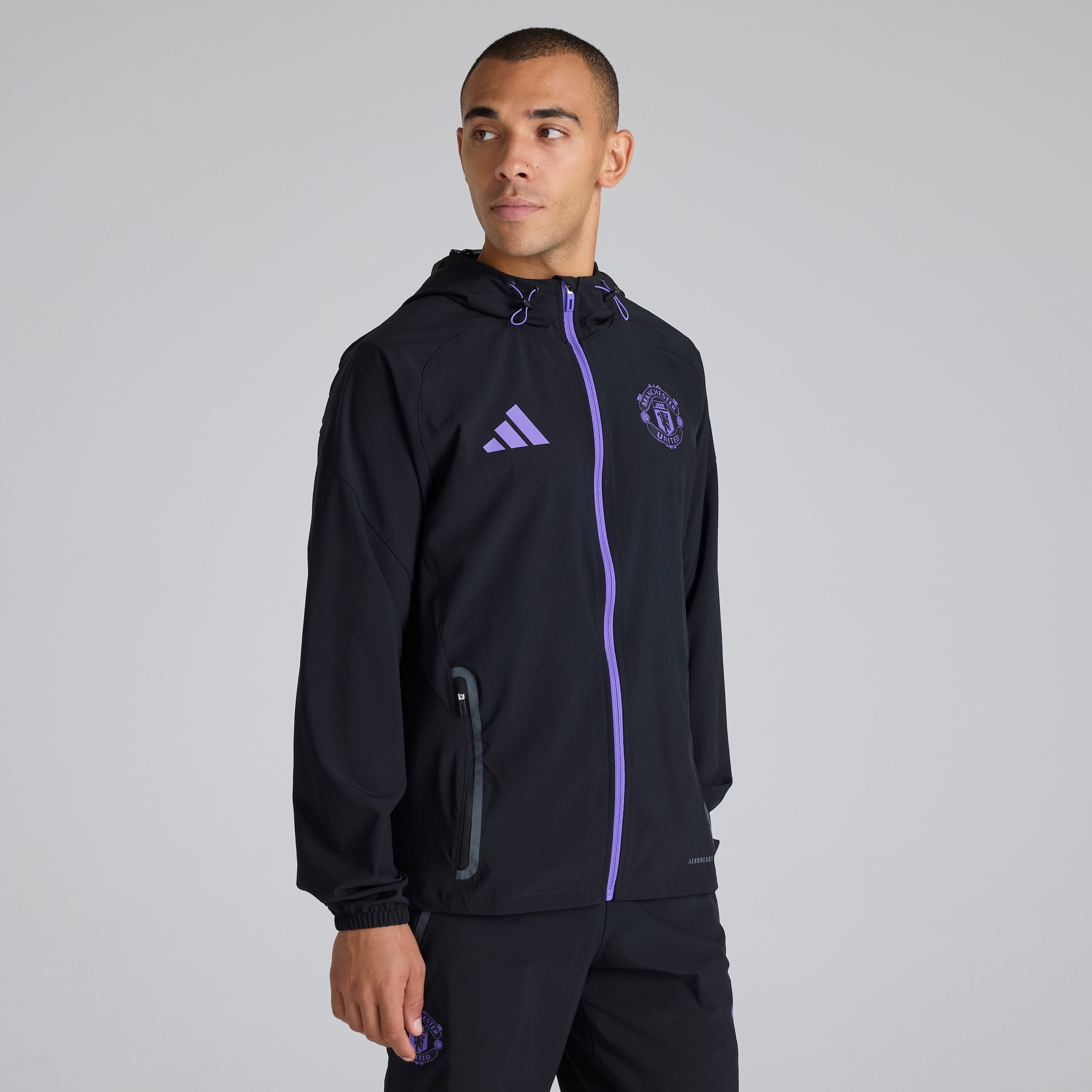 Manchester United Tiro 25 Competition Vis Tech Travel Jacket