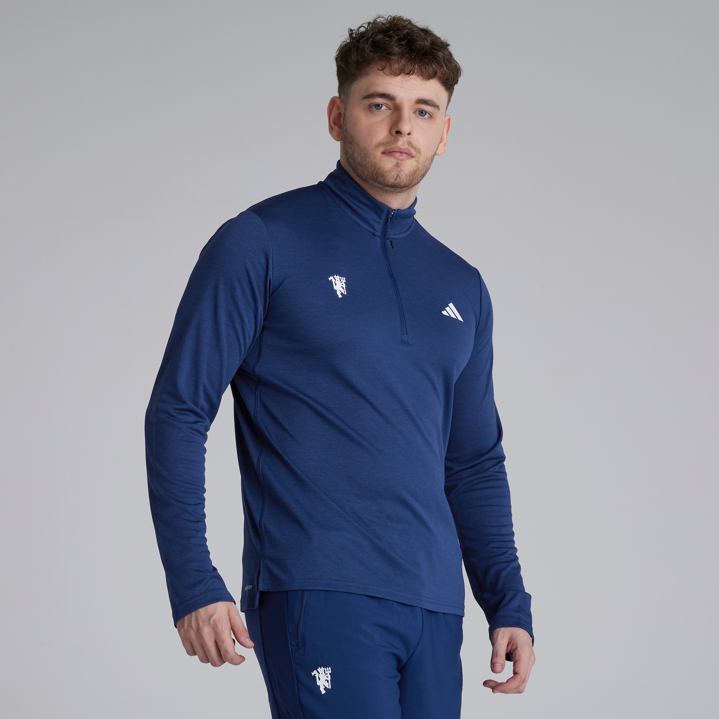 Manchester United x adidas Essentials Training AEROREADY 1/4 Zip Blue