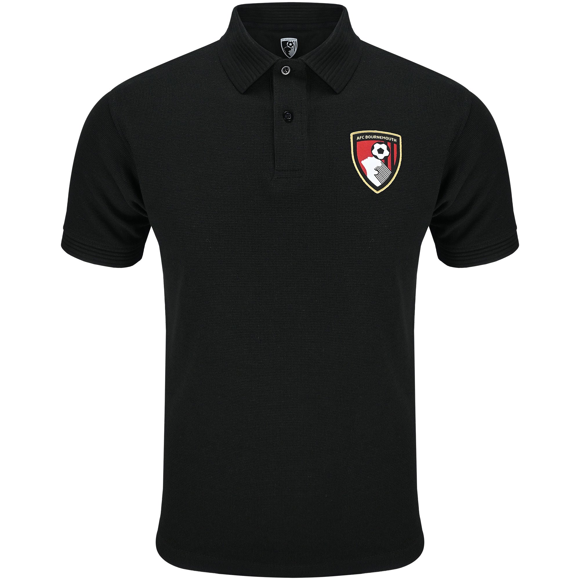 AFC Bournemouth Adults Burbank Polo Shirt - Black