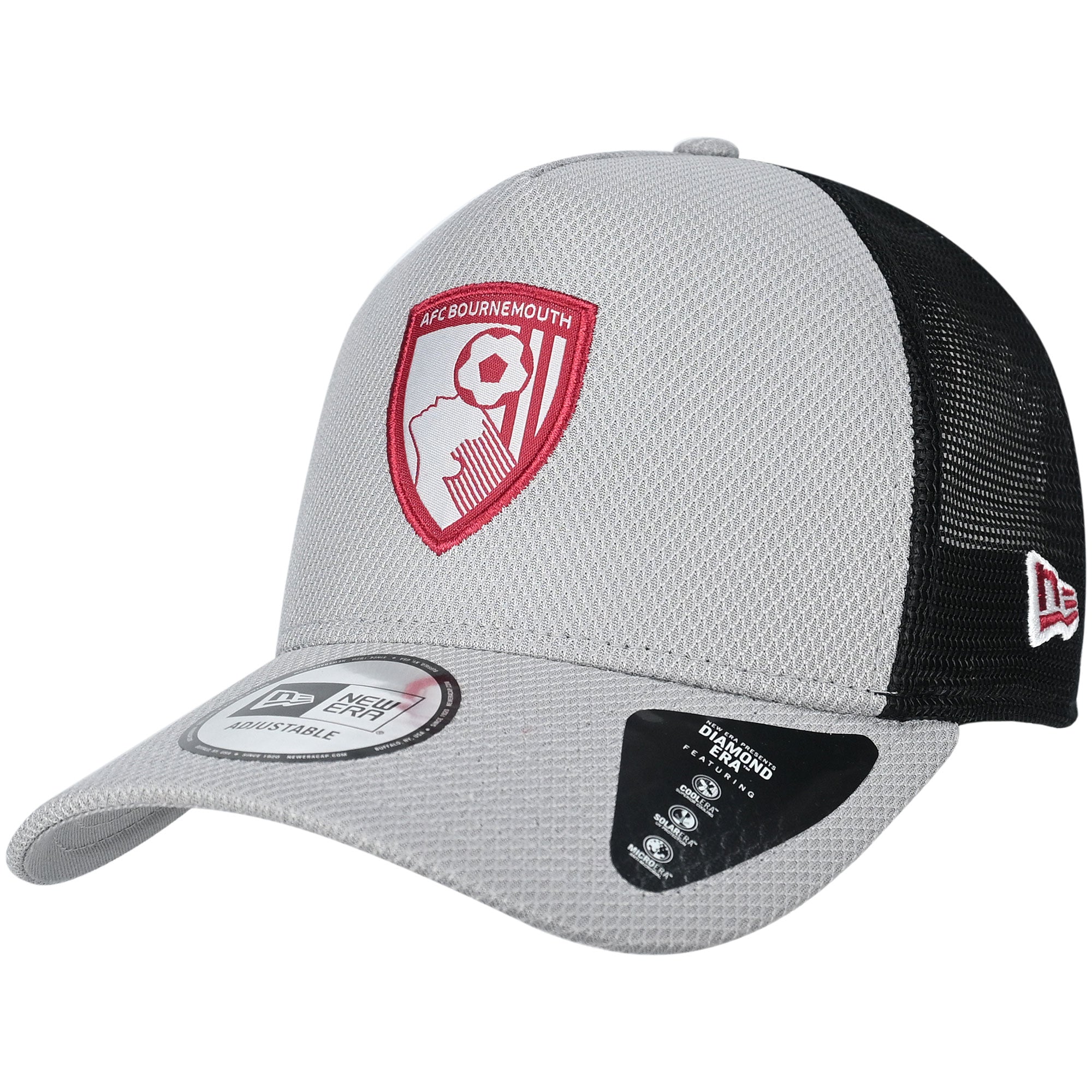 AFC Bournemouth Adults AFCB X New Era Diamond Trucker Cap - Grey