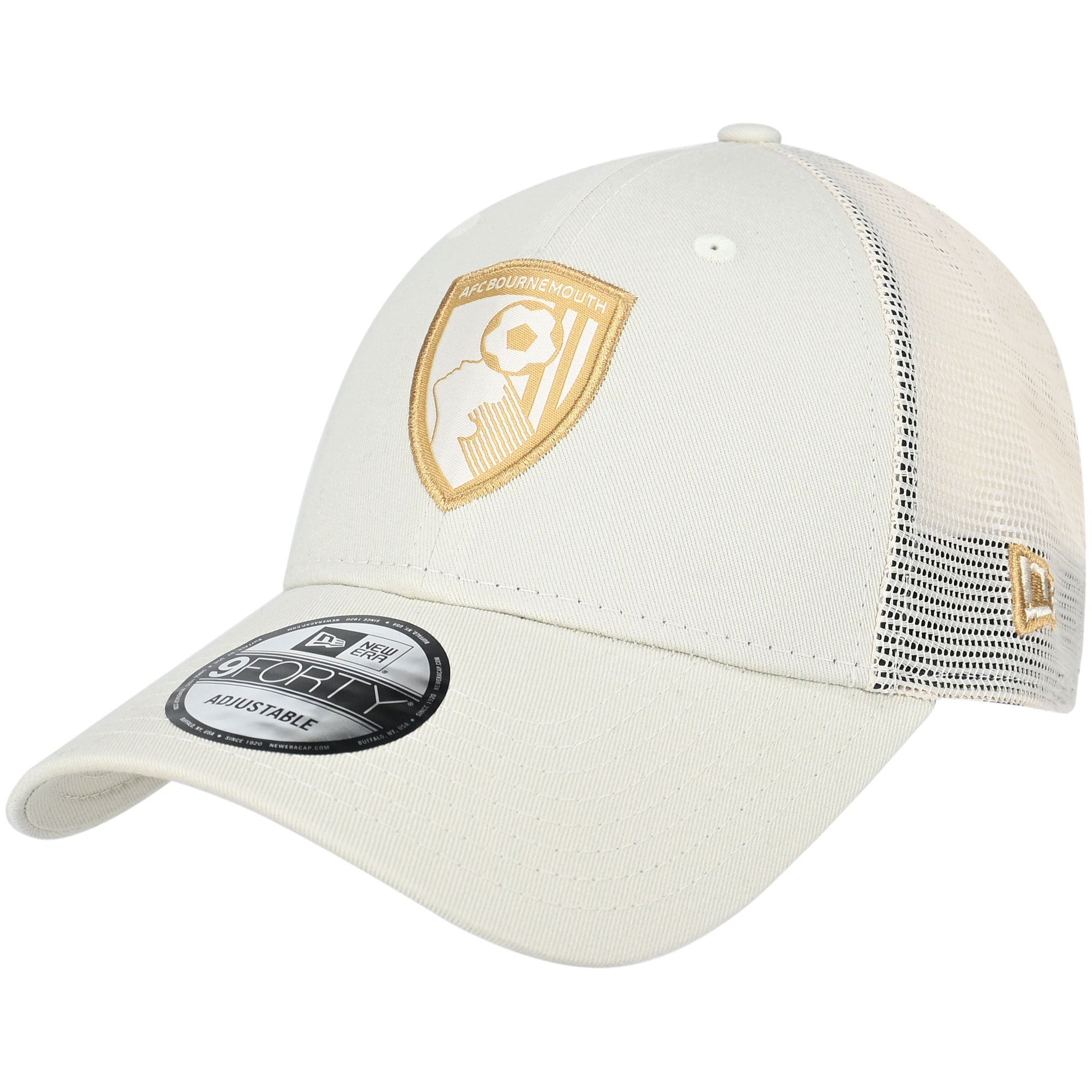 Кепка AFC Bournemouth Adults AFCB X New Era 9Forty Trucker (Ivory / Gold)