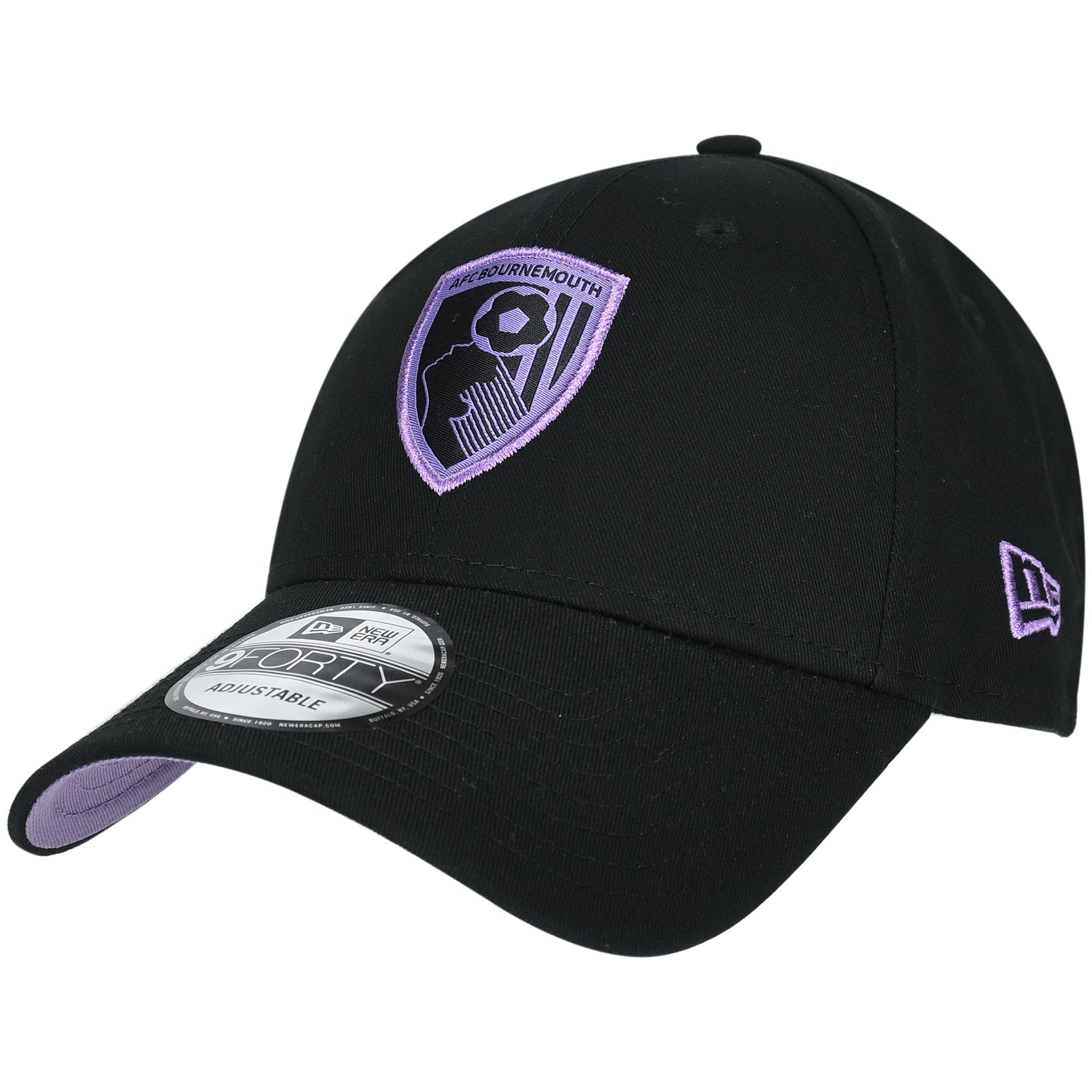 AFC Bournemouth Adults AFCB X New Era 9Forty Cap - Black / Grape