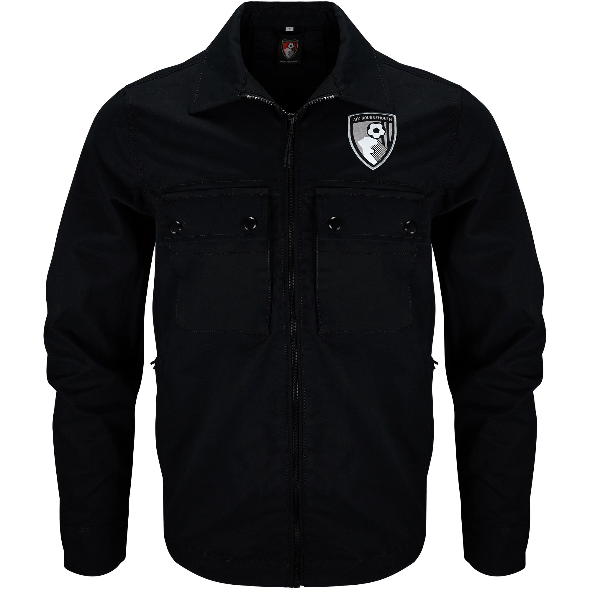 AFC Bournemouth Adults Dakota Lightweight Jacket - Black