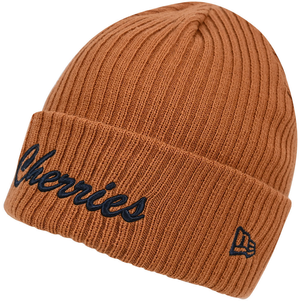 AFC Bournemouth Adults AFCB X New Era Cherries Cuff Beanie - Rustic Amber
