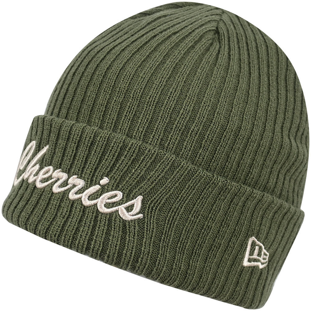 AFC Bournemouth Adults AFCB X New Era Cherries Cuff Beanie - Olive