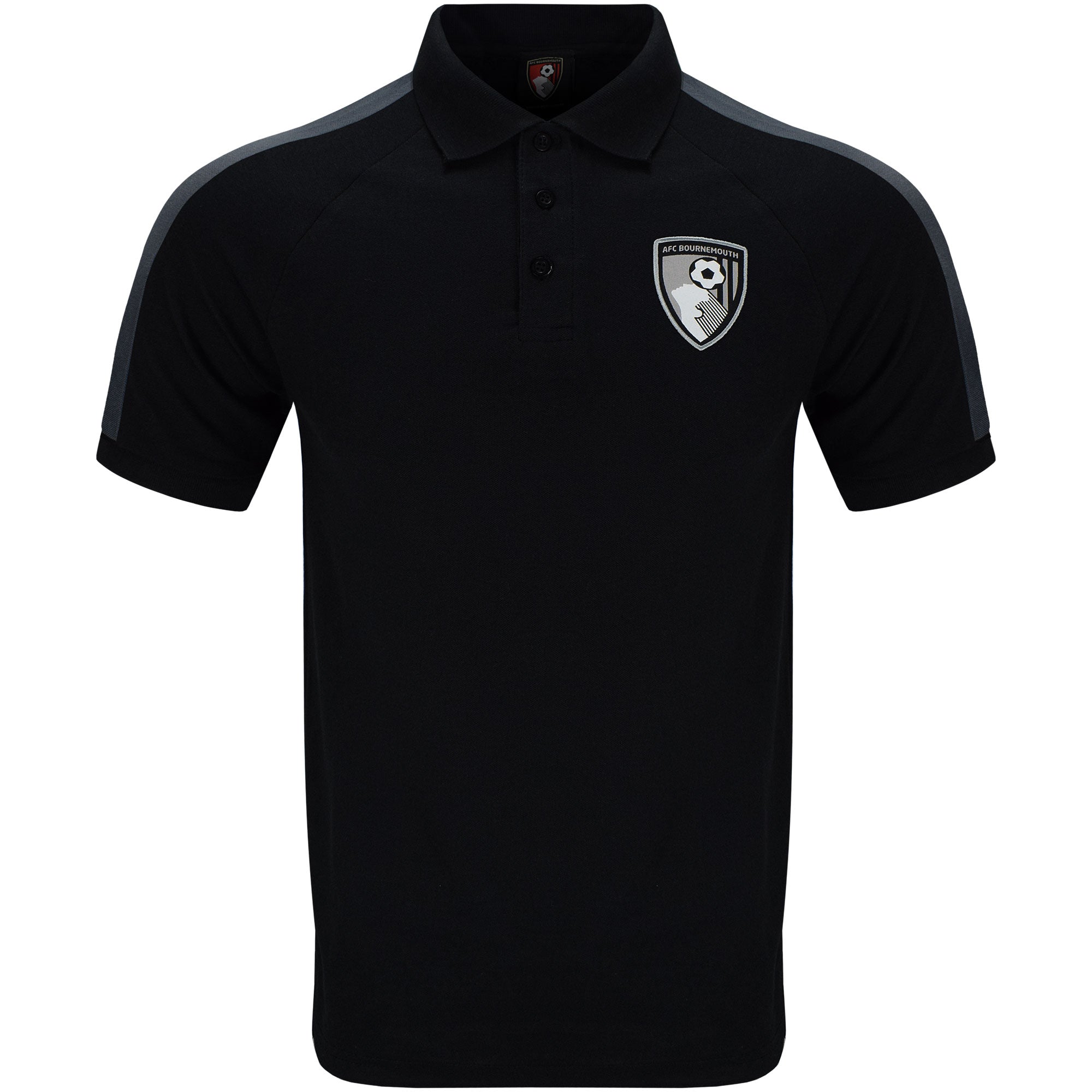 Футболка AFC Bournemouth Adults Element Polo (чёрный/тёмно-серый)