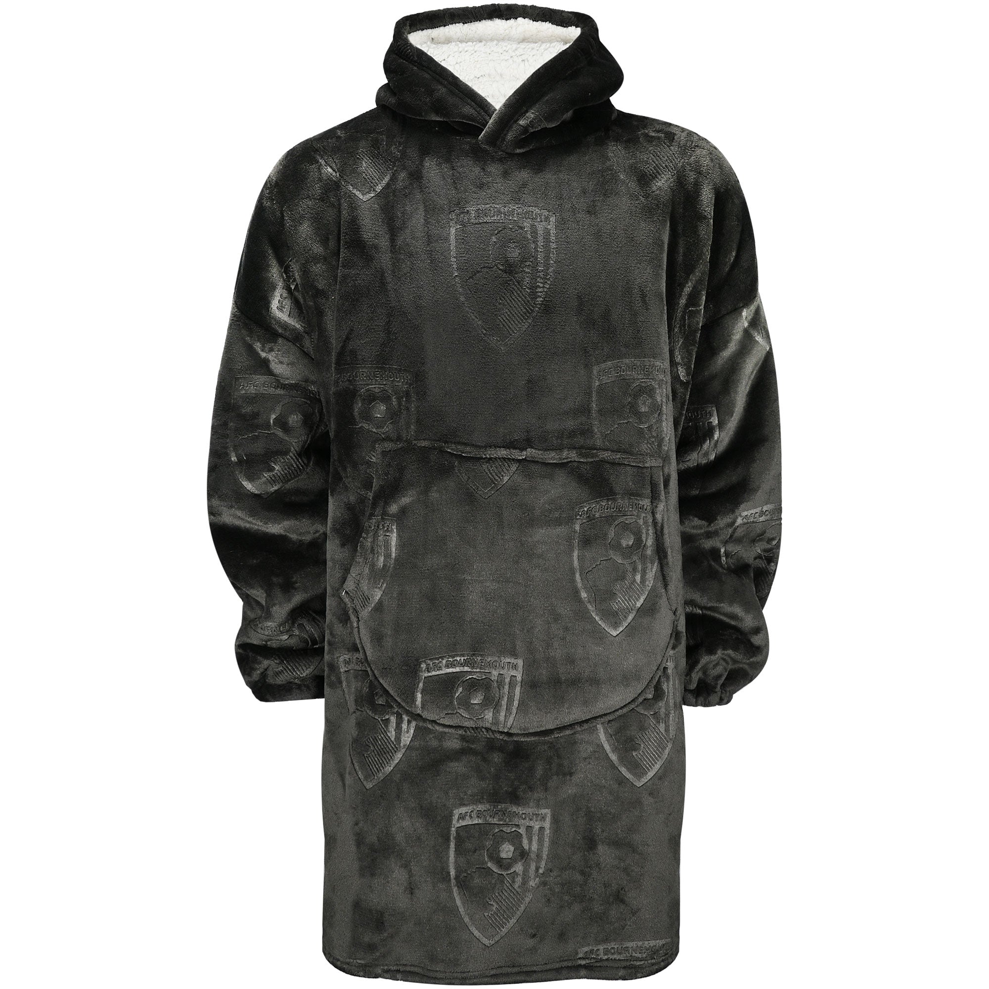 Мужское худи AFC Bournemouth Oversized Sherpa (чёрный)