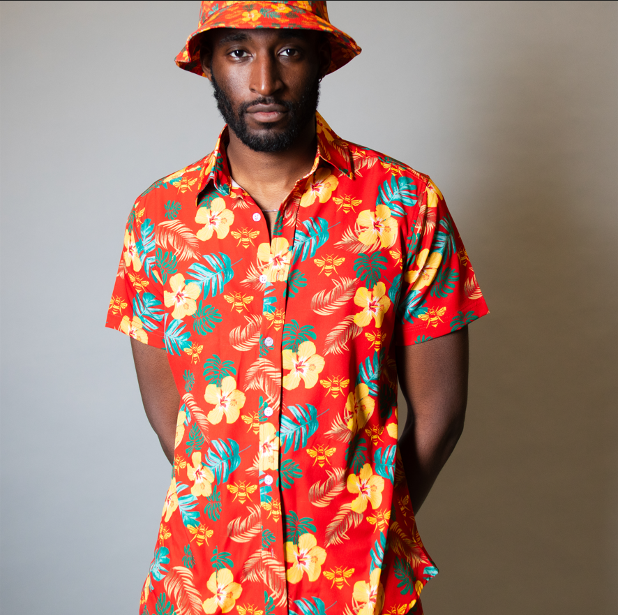 Футболка Brentford Multi Bee Floral Hawaiian