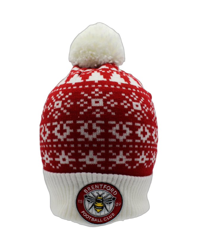 Brentford Crest Multi Flake Bobble Hat
