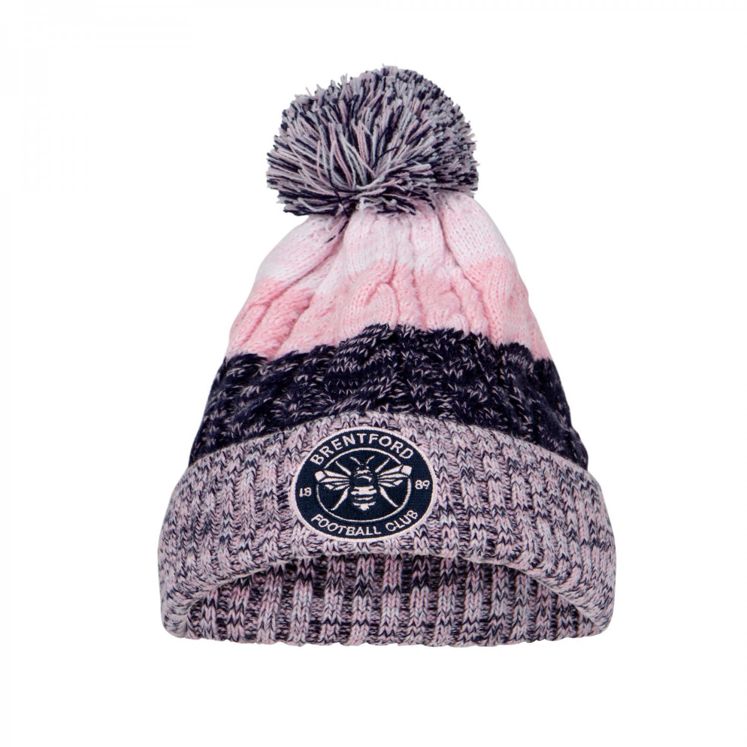 Шапка Brentford Stripe Pink/Grey