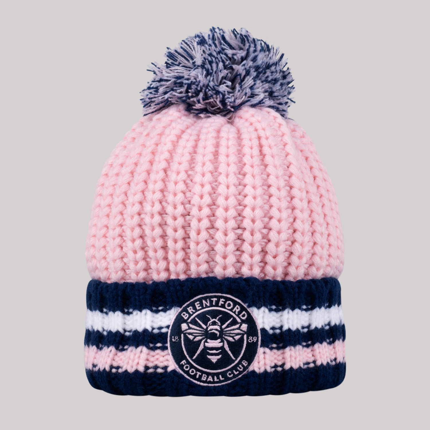 Brentford Double Stripe Cuff Beanie 24