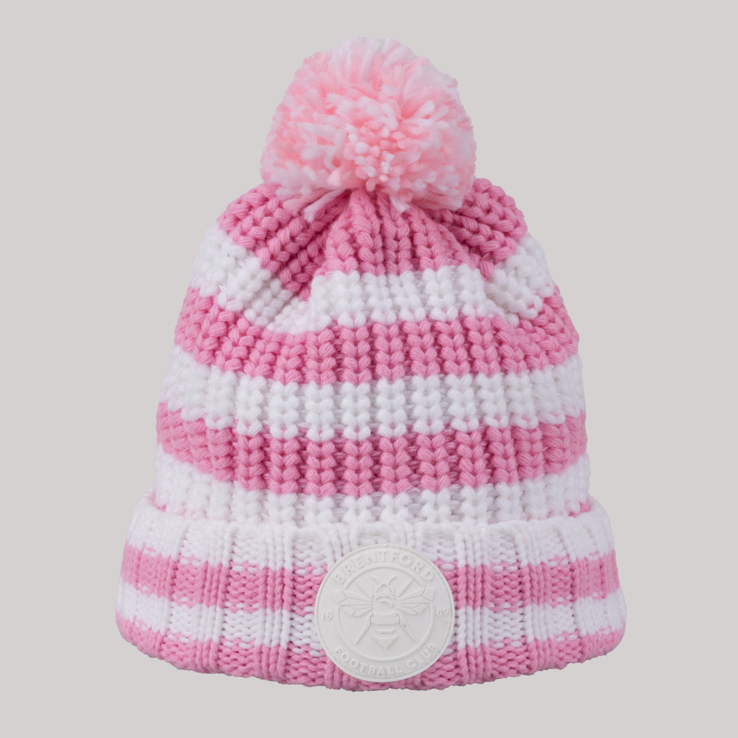 Brentford Crest Chunky Stripe Beanie 24