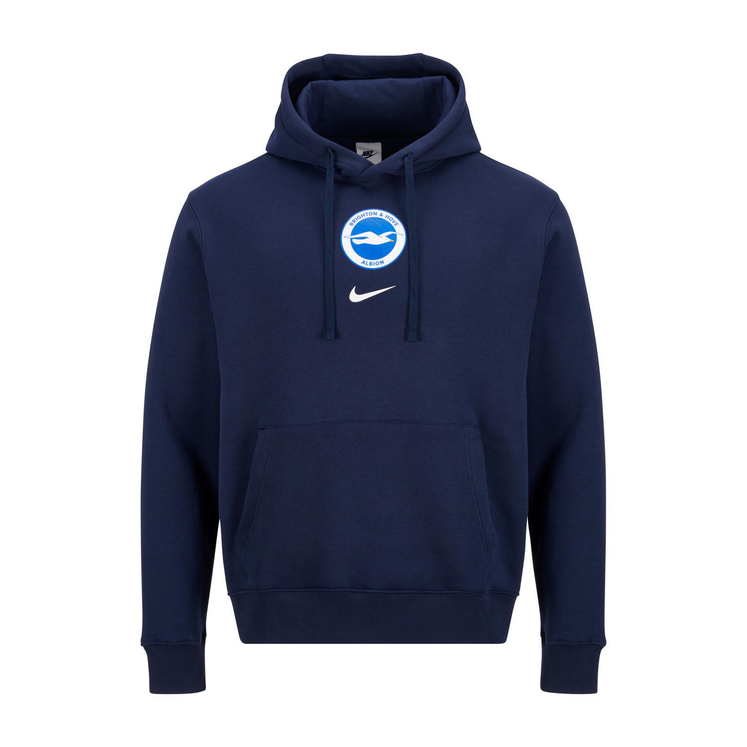 Brighton BHAFC Crest & Nike Swoosh Mens Navy Hoodie