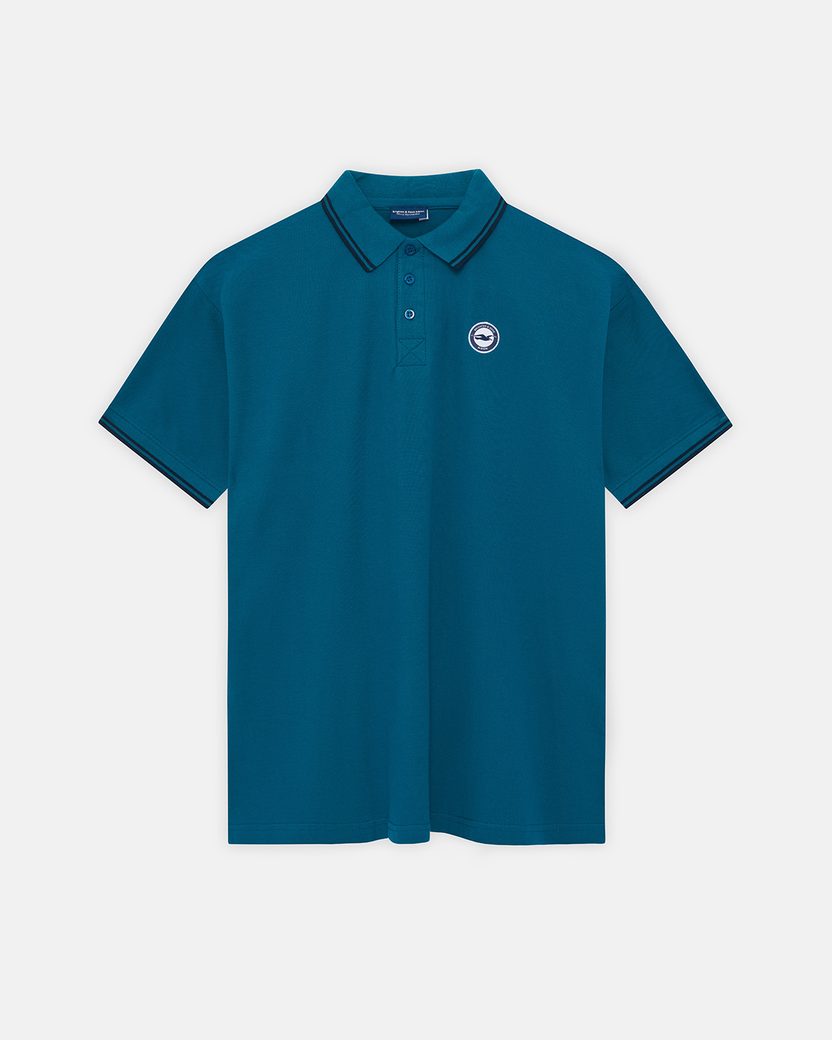 Brighton BHAFC Teal Woven Crest Polo