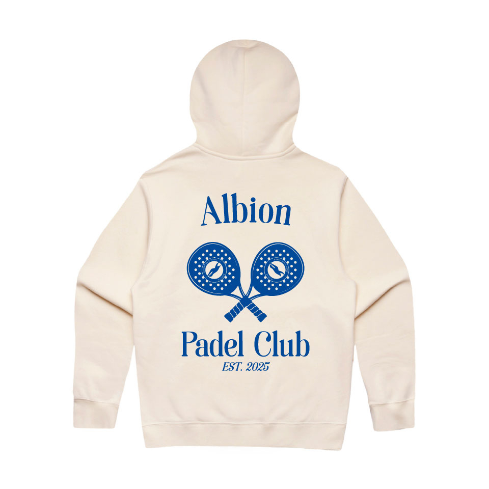 Brighton Oversized Padel Hoodie - Ecru