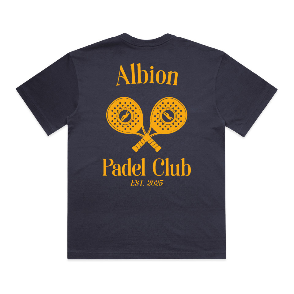 Brighton Oversized Padel Tee - Ink Blue