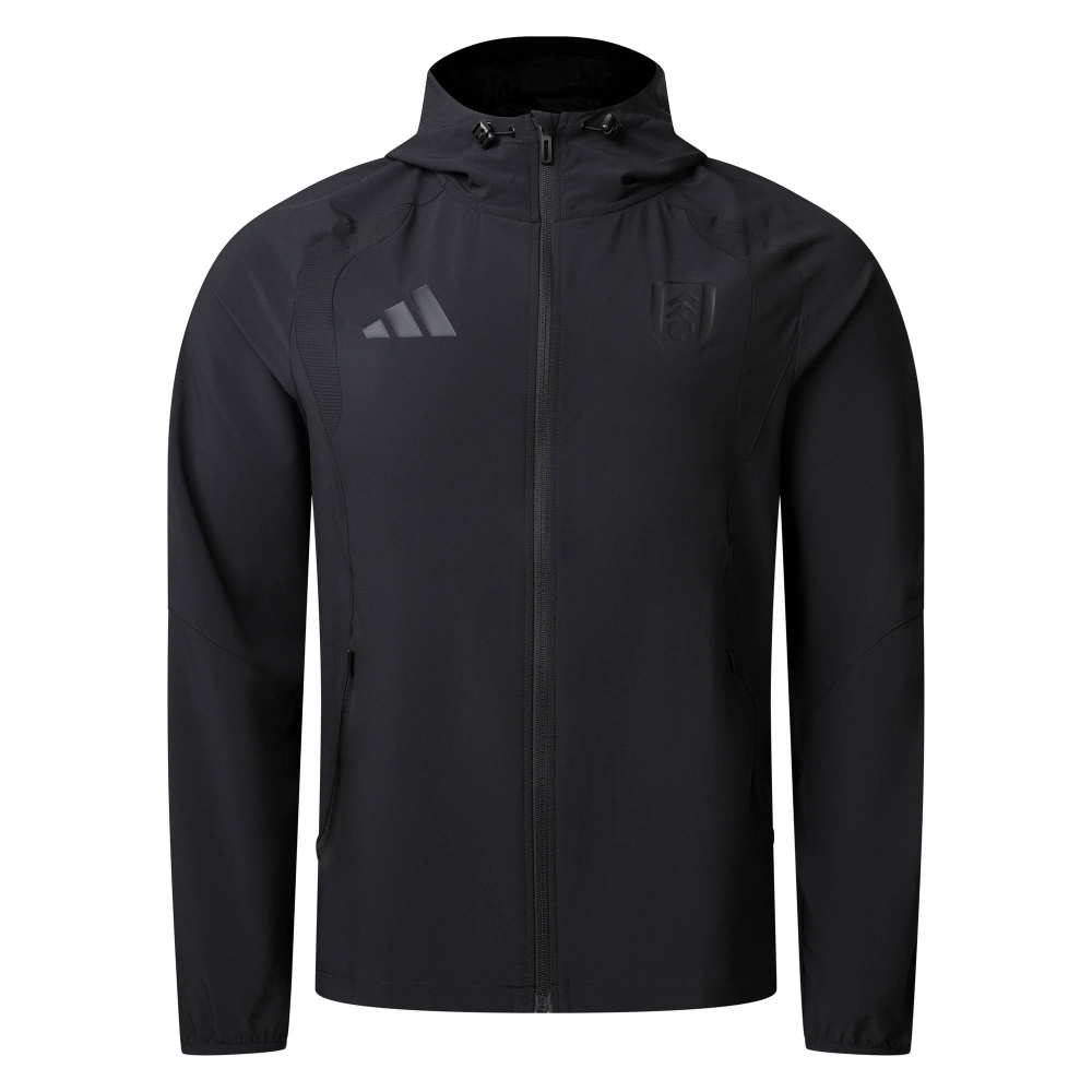 Fulham 26/27 Black Travel Windbreaker