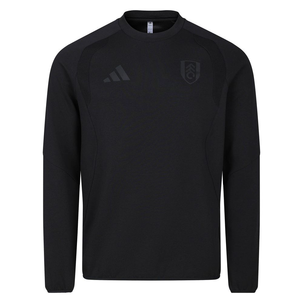 Fulham 26/27 Black Travel Crew Sweatshirt